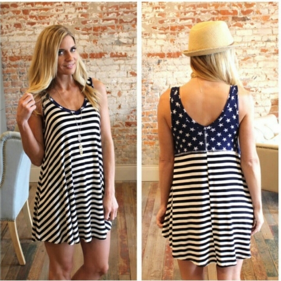 Infinity Raine Dresses & Skirts - *last S!* Stars and stripes tunic dress